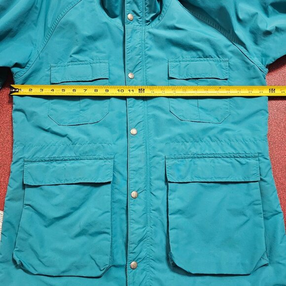 Vintage LL Bean Jacket Womens L Teal‎ Baxter State Parka Wool Blanket Lined USA - Picture 10 of 14